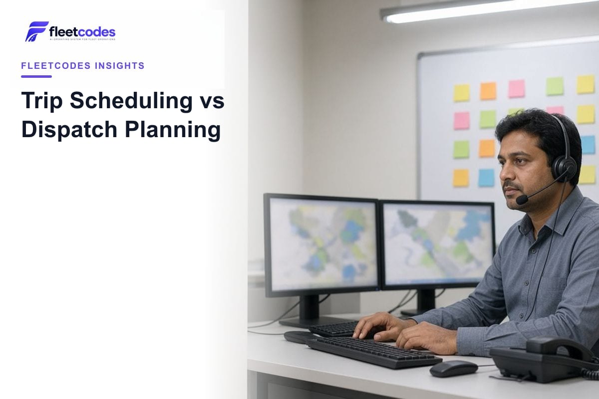 Trip Scheduling vs Dispatch Planning