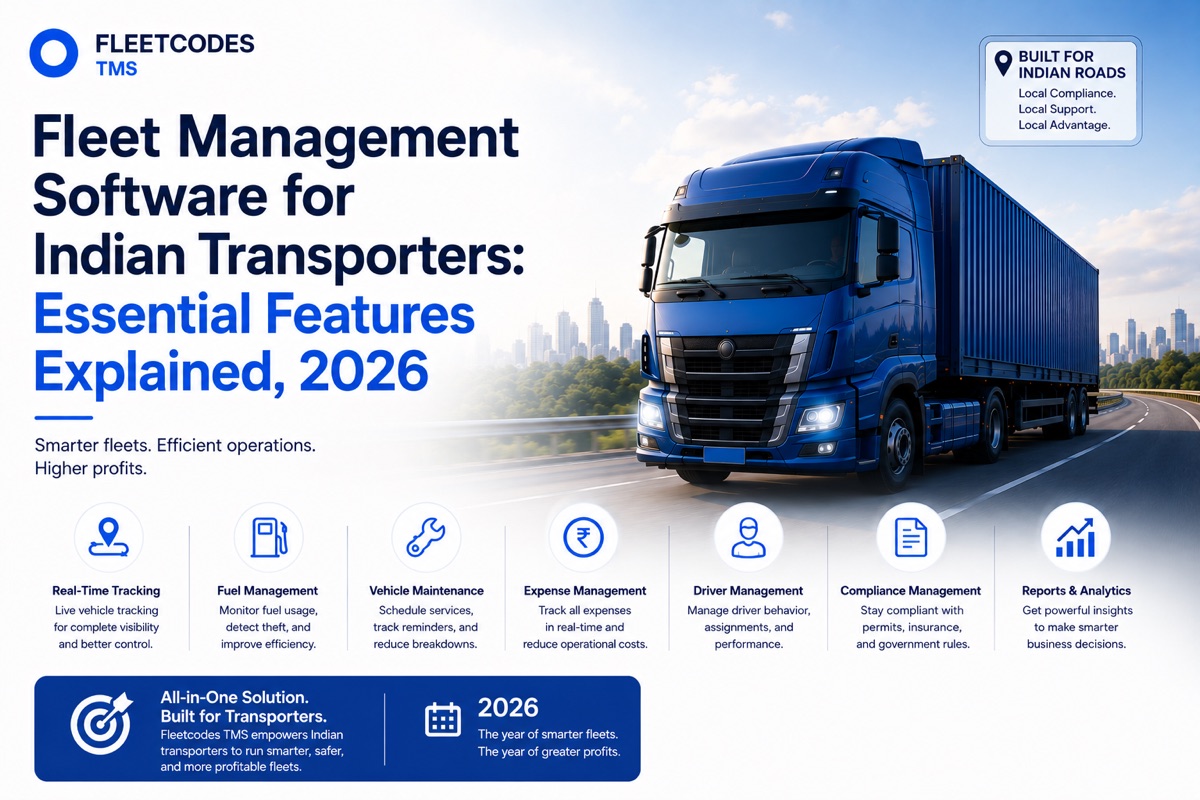 Fleet Management Software for Indian Transporters: Essential Features Explained, 2026