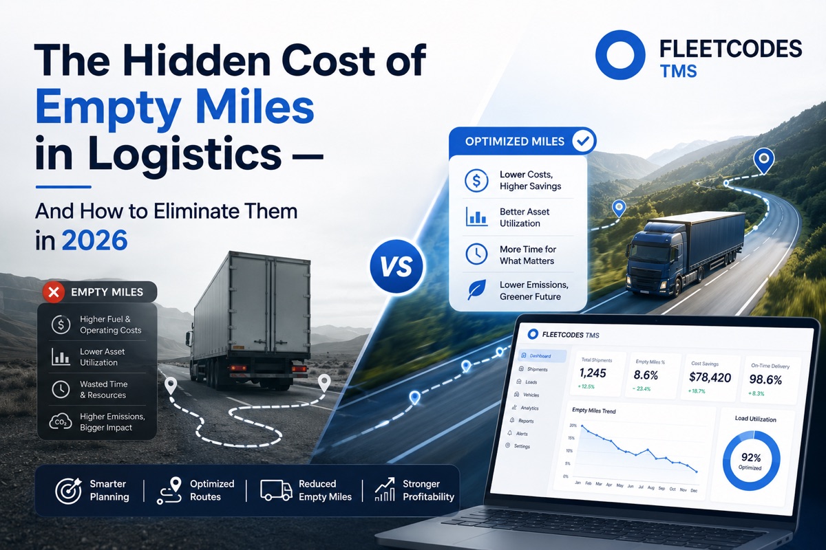 The Hidden Cost of Empty Miles in Logistics — And How to Eliminate Them in 2026