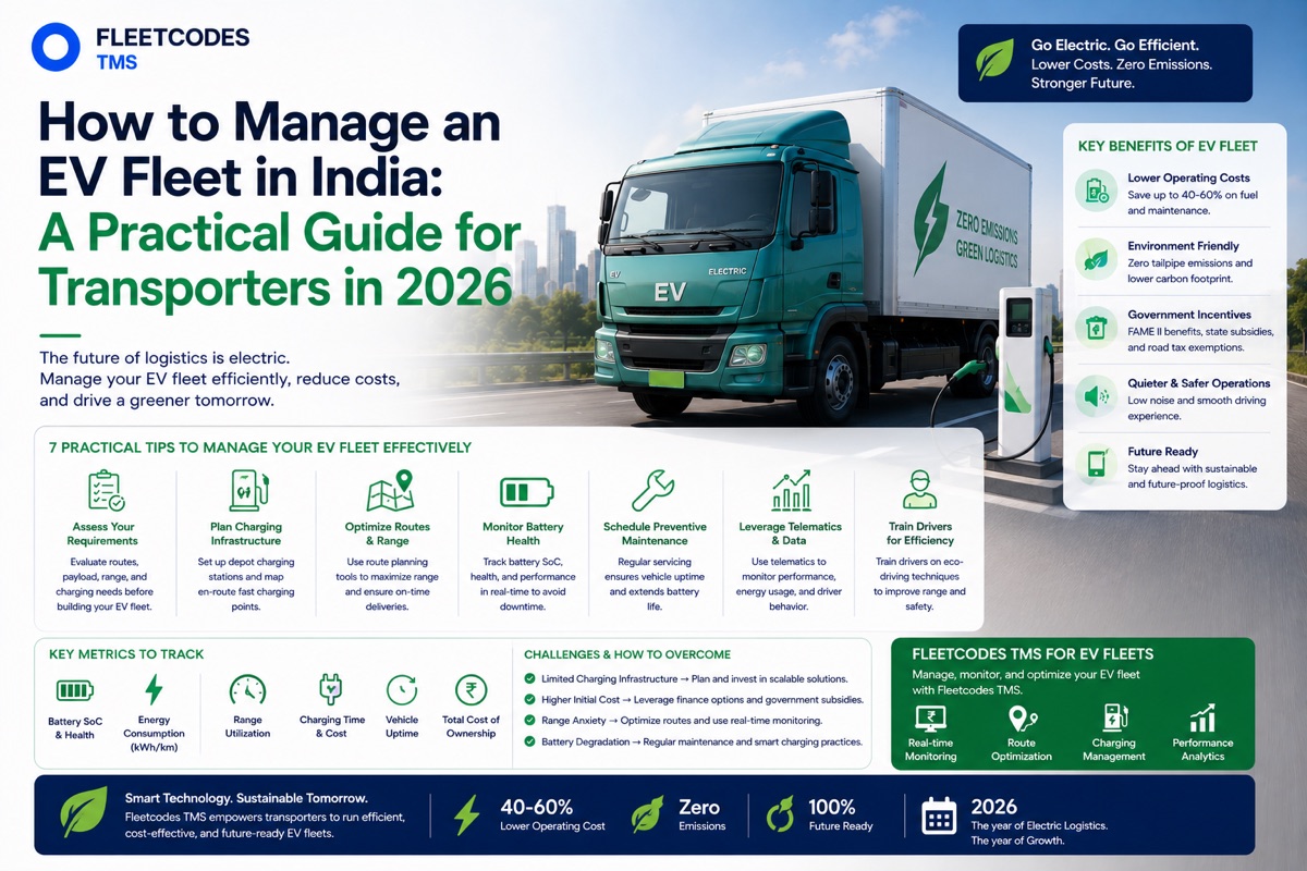 How to Manage an EV Fleet in India: A Practical Guide for Transporters in 2026