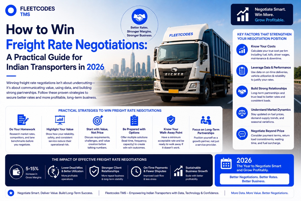 How to Win Freight Rate Negotiations: A Practical Guide for Indian Transporters in 2026