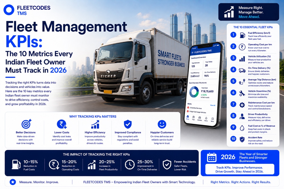 Fleet Management KPIs: The 10 Metrics Every Indian Fleet Owner Must Track in 2026