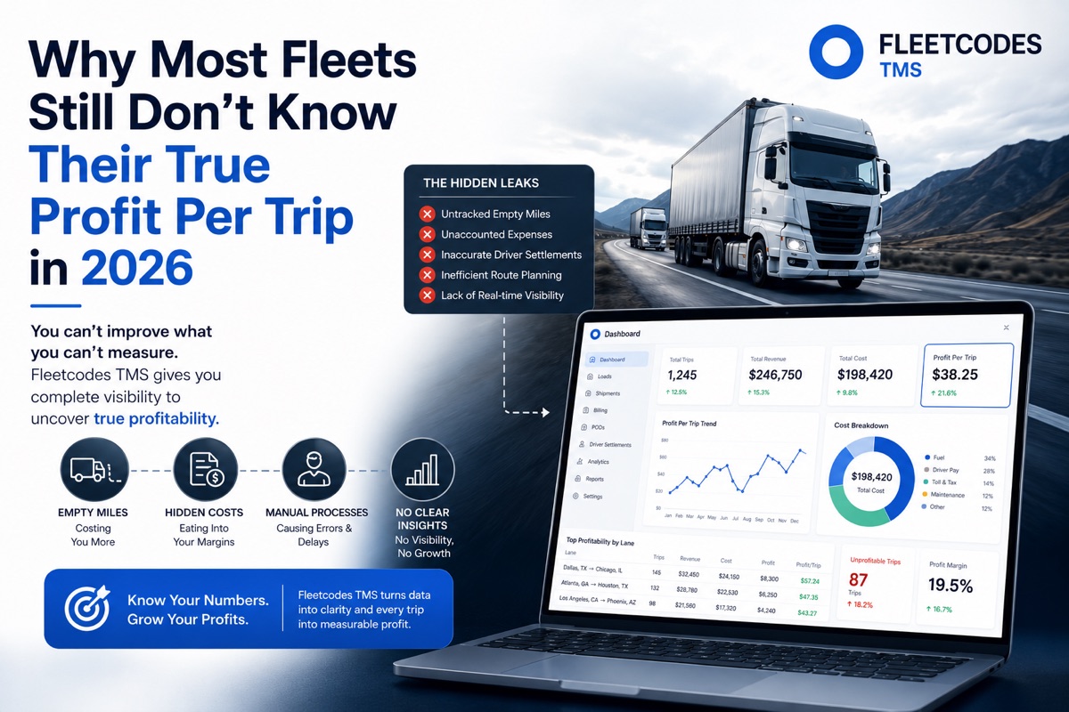 Why Most Fleets Still Don't Know Their True Profit Per Trip in 2026