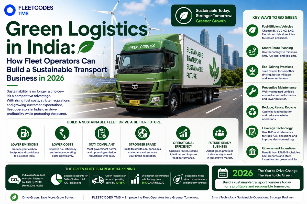 Green Logistics in India: How Fleet Operators Can Build a Sustainable Transport Business in 2026