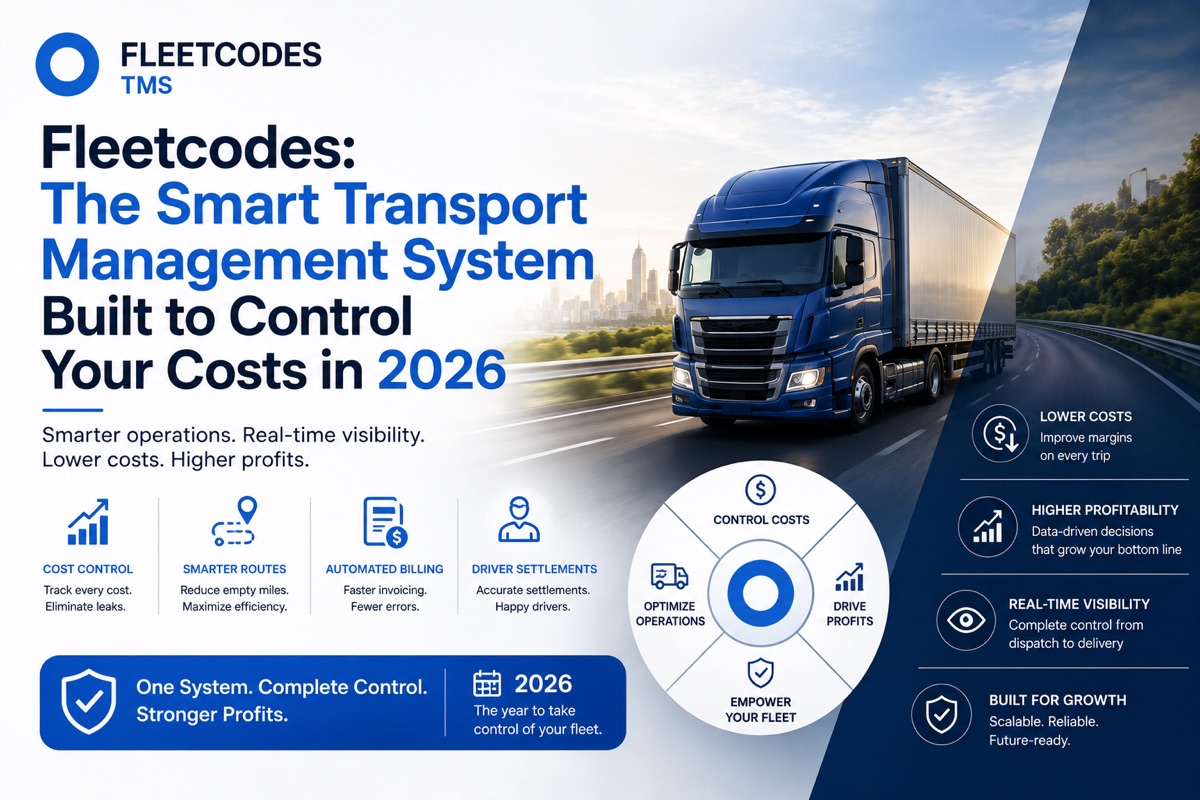 Fleetcodes: The Smart Transport Management System Built to Control Your Costs in 2026