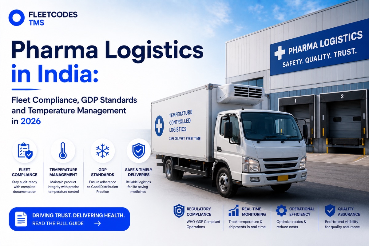 Pharma Logistics in India: Fleet Compliance, GDP Standards and Temperature Management in 2026