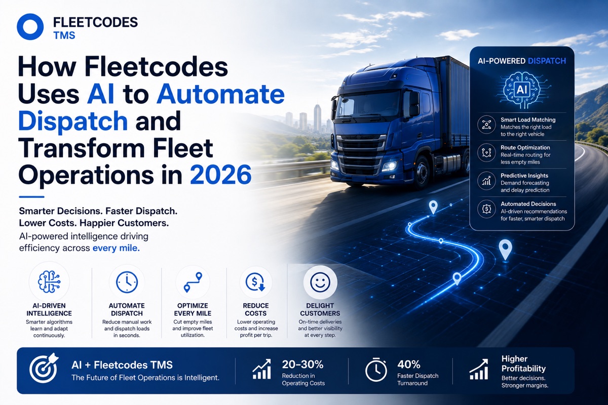 How Fleetcodes Uses AI to Automate Dispatch and Transform Fleet Operations in 2026