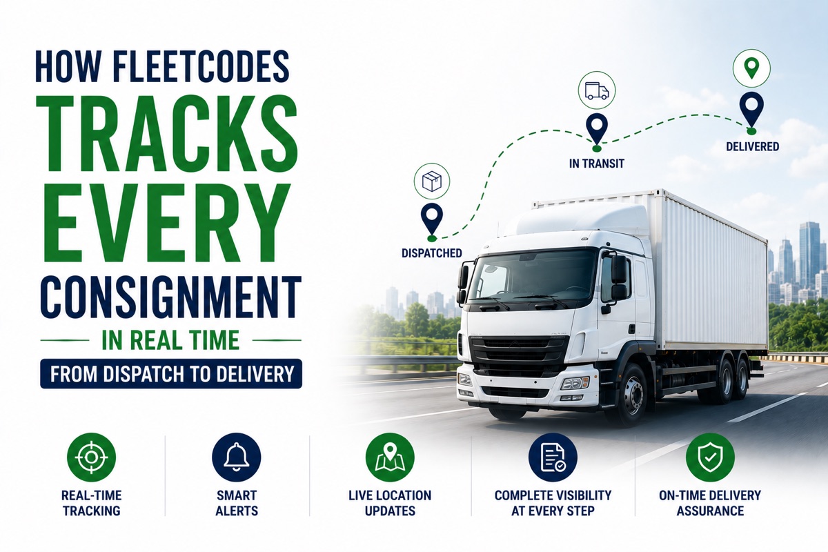 How Fleetcodes Tracks Every Consignment in Real Time — From Dispatch to Delivery