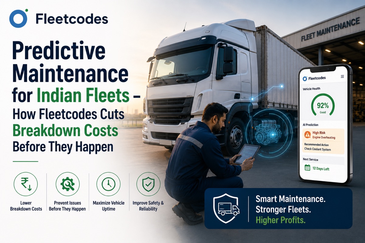 Predictive Maintenance for Indian Fleets - How Fleetcodes Cuts Breakdown Costs Before They Happen