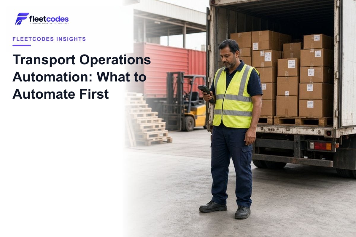 Transport Operations Automation: What to Automate First